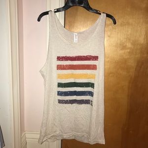 Human Rights Campaign Tank Top Small White